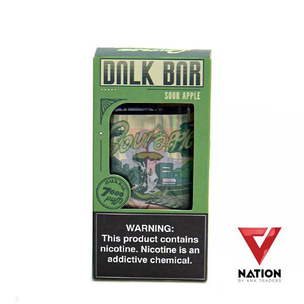 DALKBAR SOUR APPLE 5% 7000 PUFFS - V Nation by ANA Traders - Vape Store