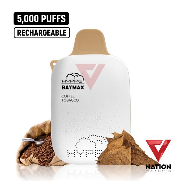HYPPE BAYMAX COFFEE TOBACCO 5% 5000 PUFFS - V Nation by ANA Traders - Vape Store