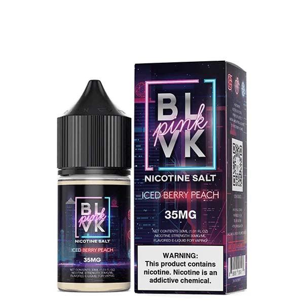 ICED BERRY PEACH 30ML PINK BY BLVK PREMIUM E-LIQUID SALTS - V Nation by ANA Traders - Vape Store