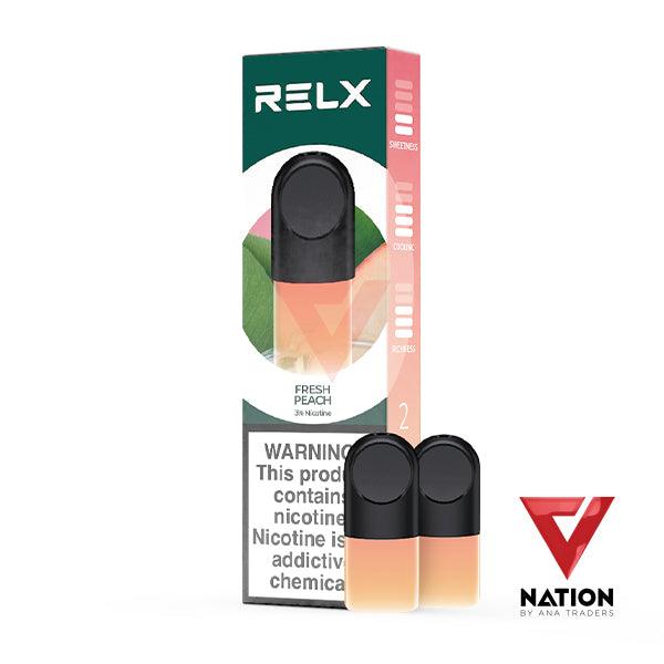 RELX POD FRESH PEACH 30MG 1.9ML (2PER PACK) - V Nation by ANA Traders - Vape Store